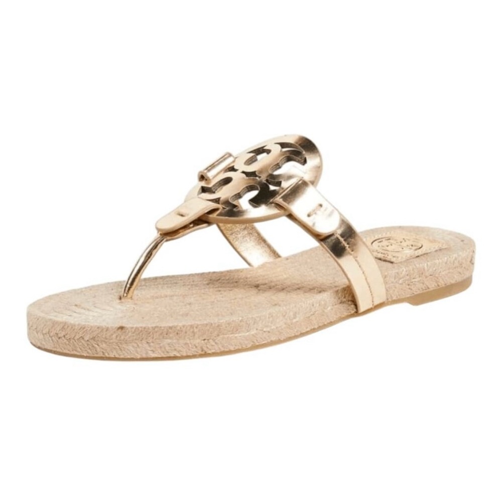 Tory Burch Miller Espadrille Sandal in Gold